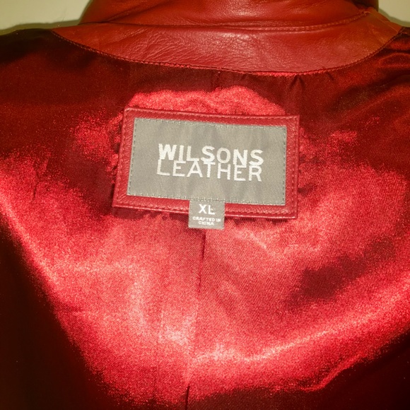 WilsonsLeather red sports coat jacket - Picture 13 of 16